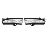 White Smoke Car LED Side Door Wing Mirror Indicators Light Turn Lights Left/Right For Ford Mondeo 2013+