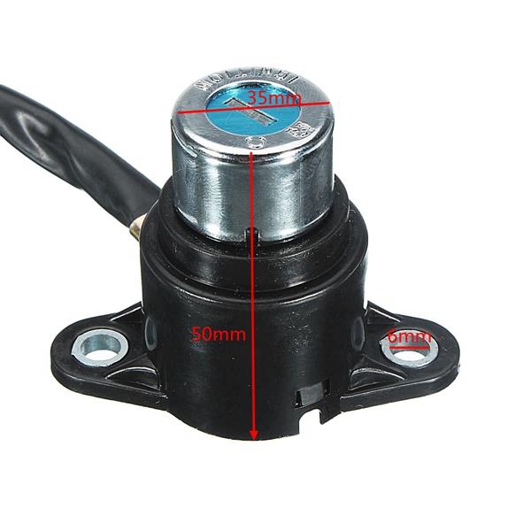 Black Ignition Switch Cap Lock Set With 2 Keys For 95-99 Honda CMX250 Rebel CA125
