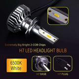 Car LED Headlight Bulbs 2 pcs Set