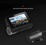 Dashcam 4K de doble lente con GPS incorporado y monitor de estacionamiento