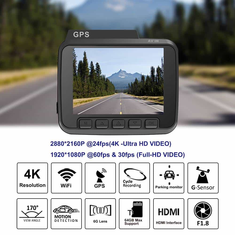 GPS-WLAN-Dash-Kamera Full HD