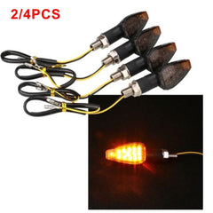 Black 2pcs Turn Signals For Motorcycle Stop Signal Motorcycle Directional Led Flashing Lamp Brake Light ForMotorcycle Car Accessories (only 2PCS)