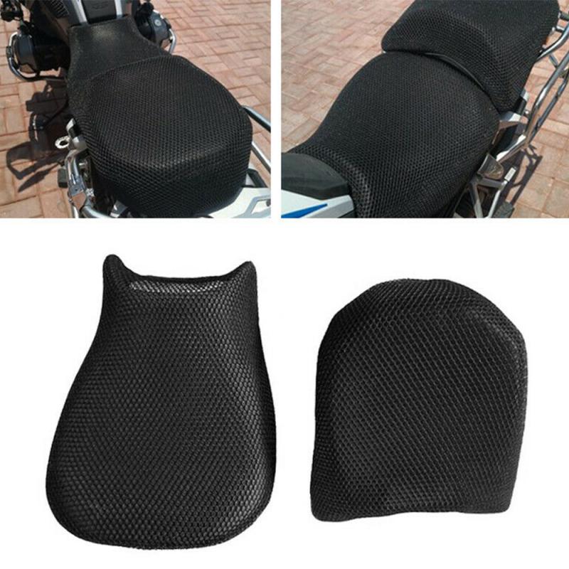 Dark Slate Gray 2pcs/set Motorcycle Seat Cover Breathable Cooling Mesh Fit For BMW R1200GS R 1200 RS