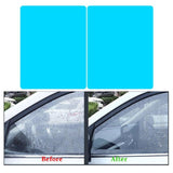 Deep Sky Blue Car Side Window Rainproof Films+Rearview Mirror Styling Stickers Decals Car Rain Cover Auto Accessories