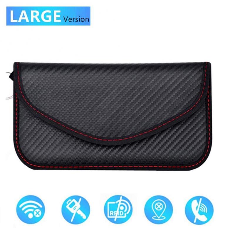 Mini Cooper Signal Blocking Bag Faraday Bag Shield Cage Pouch Wallet Phone Case For Cell Phone Privacy Protection And Car Key (Black) - Auto GoShop