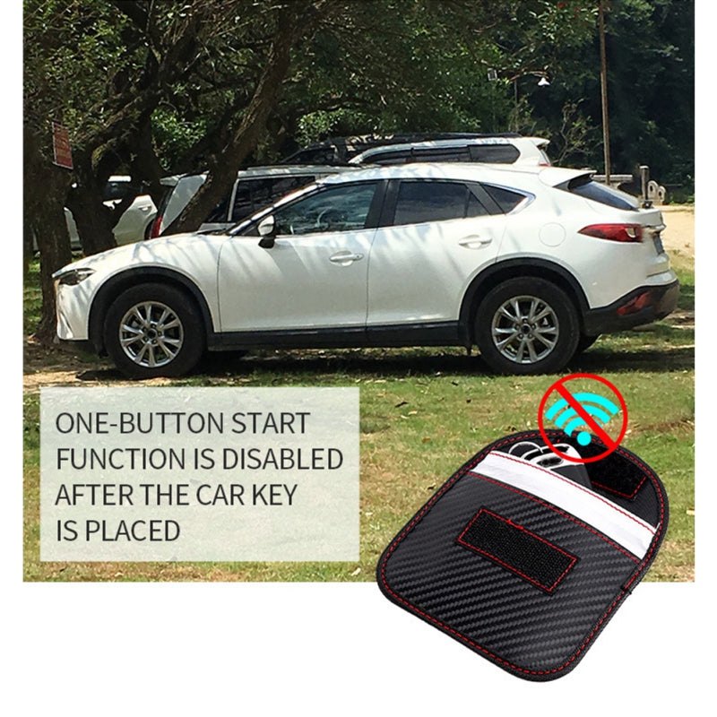 Anti-Theft Keyless Entry Car Key Cover RFID Signal Radiation Blocking Farady Bag Car Key Wallet - Auto GoShop