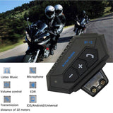 Dark Slate Gray Helmet Headphone Bluetooth Motorcycle Headset Intercom Motor Bike Earphone Noise Reduction Microphone MIC