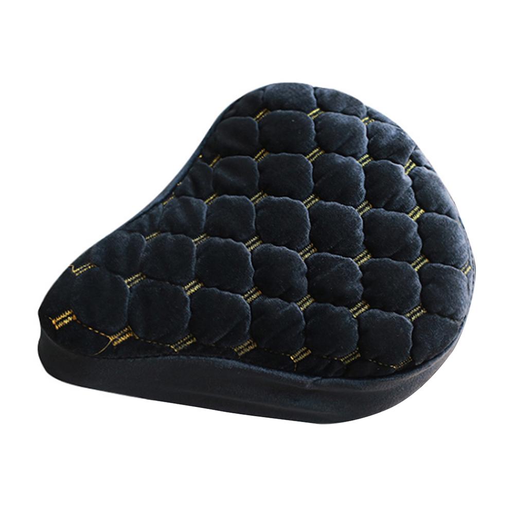 Black Motorcycle Scooters Seat Cover Plush Round Front Seat/Triangular Front Seat/Back Seat Protector Cover for Scooters Bicycle Cycle