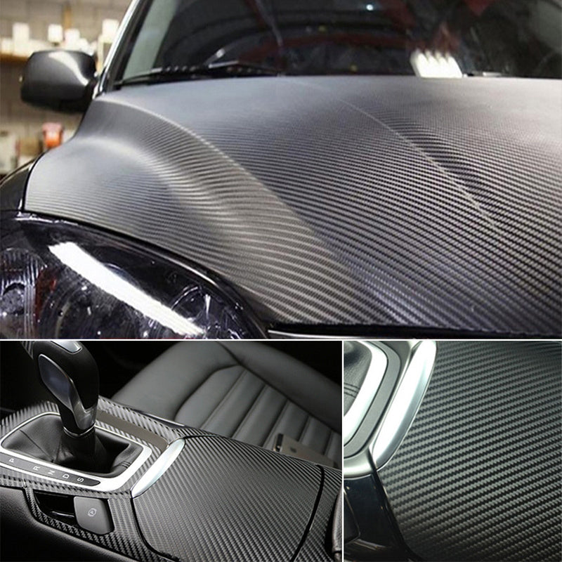 Dim Gray 127cm*10cm Waterproof Car Styling Wrap Carbon Fiber Vinyl Film Car Stickers Auto Vehicle Detailing Car Accessories Interior Film