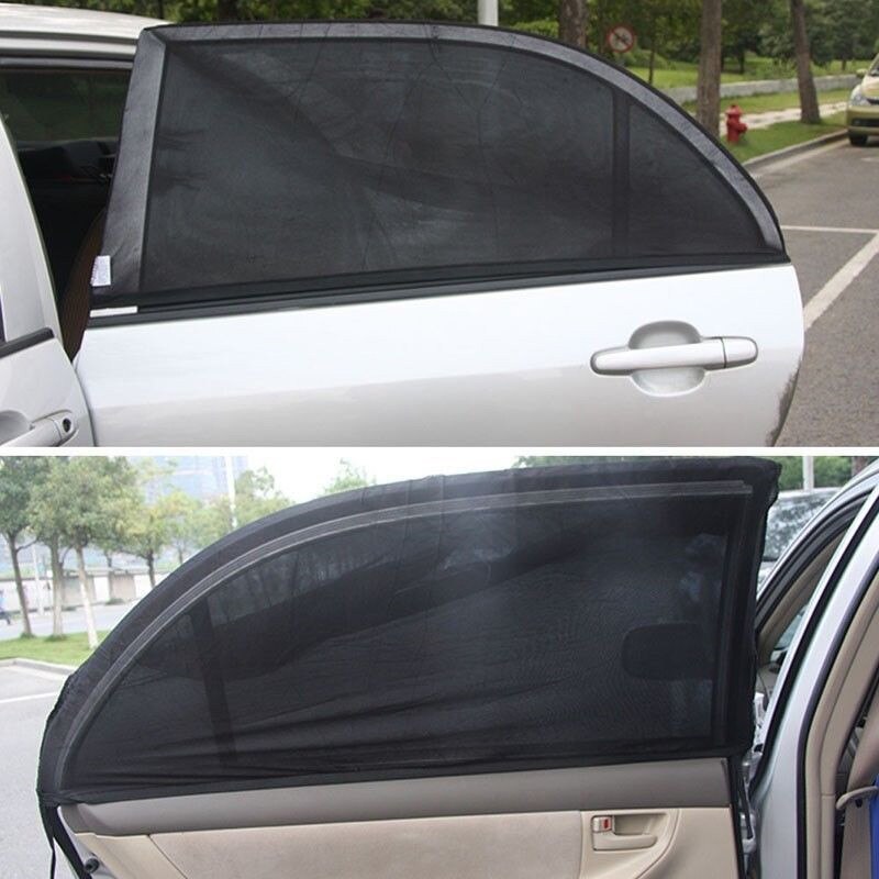 110*50CM UV Protector Shield for Most Car Auto Side Rear Window Cover Window Sun Shade Protection Black Mesh Cover Child New - Auto GoShop