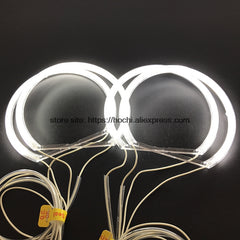 Dim Gray HochiTech CCFL Angel Eyes Kit Warm White Halo Ring 131mm*4 For BMW E36 E38 E39 E46 (With Original Projector) (white)