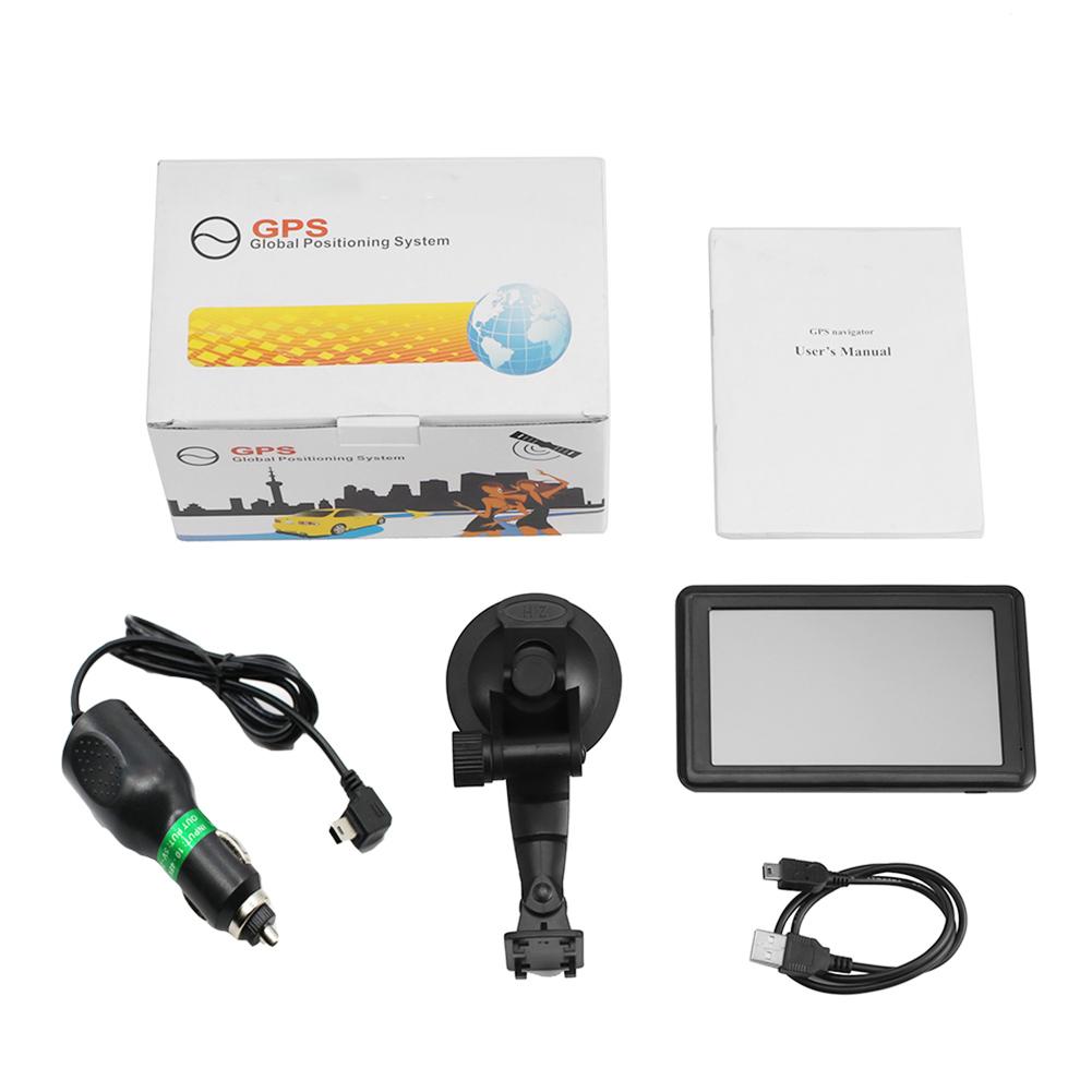 5" HD Car GPS Navigation USB Car Charger Latest Europe US Canada Map Convenient FM Transmitter Navigator GPS Device - Auto GoShop