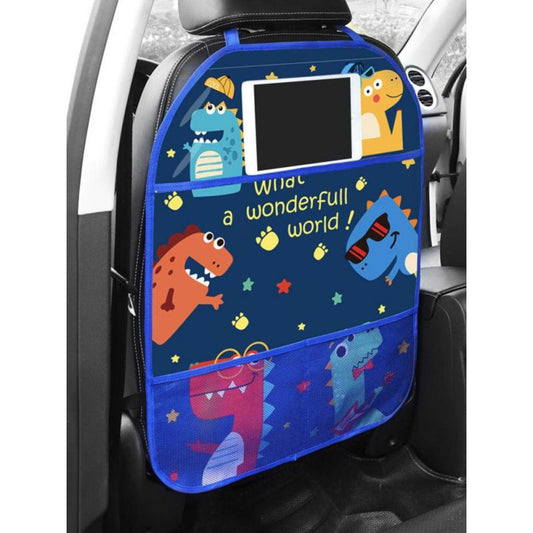 Children's Cartoon Car Seat Back Anti-Kick Mat Rear Protector Cover For Kid Children Baby From Mud Dirt Car Accessories - Auto GoShop