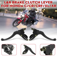 Gray Black Left/Right Front Motorcycle Motorbike Brake Lever Perch Clutch For HONDA C/CR/CRF/XL 1977-2011 2012 2013 2014 2015 2016