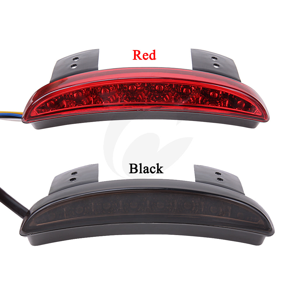 Dark Red OUMURS Motorcycle LED Stop Brake Running Tail Light Turn Signal Lamp For Harley Sportster 1200 Roadster Iron 883 Softail Dyna 48