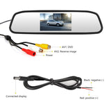 Goldenrod 4.3 inch Car HD Rearview Mirror CCD Video Auto Parking Assistance LED Night Vision Reversing Rear View Camera Transparent glass