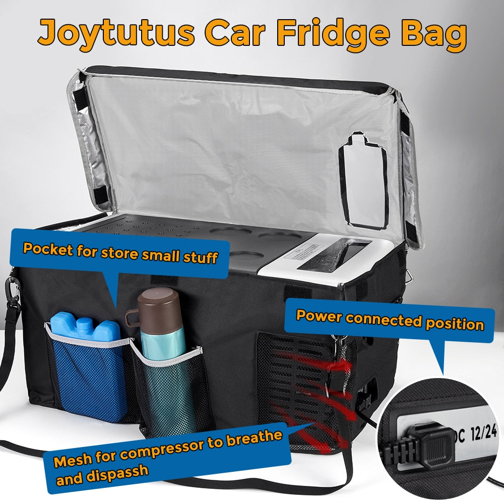 Dark Cyan Joytutus 18L Car Refrigerator Storage Bag 25L Portable Carry Bag for Mini Fridge Keep Cooling Drip-proof