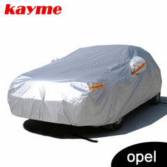 Dark Gray Kayme Waterproof full car covers sun dust Rain protection car cover auto suv for opel corsa vectra h Astra  Corsa Insignia mokka
