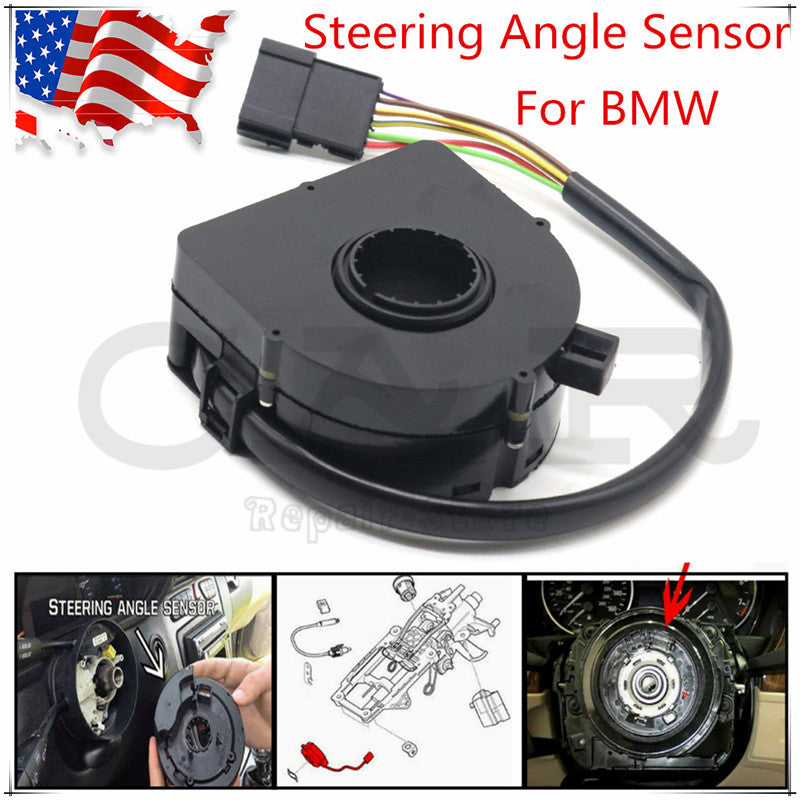 Dim Gray 32306793632 Steering Angle Sensor For BMW E38 740i 740iL E39 525i 528i 530i 540i X3 X5 Z3 M3 M5 E46 E39 E38 E53 E83 371467602