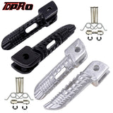Black TDPRO For Suzuki Motorcycle Front&Rear Footrests Motor Foot Pegs Pedal For GSXR600 GSXR750 GSXR SV650 SV1000 GSXR1000 2001-2008