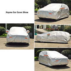 Tan Kayme 210T Waterproof Full Car Covers Outdoor sun uv protection, dust rain snow protective, Universal Fit suv sedan hatchback