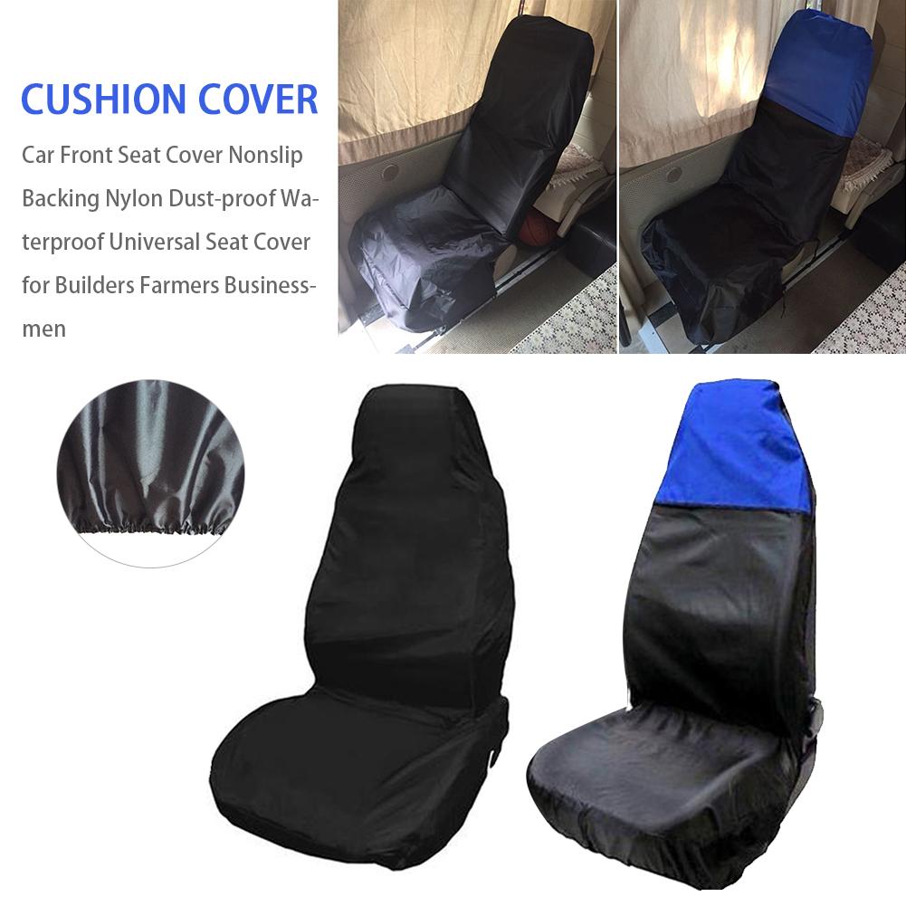 2PCS Waterproof Front Car Van Seat Covers Protectors Nonslip Backing Seat Covers For Cars Bus SUV RV Interior Accessories - Auto GoShop