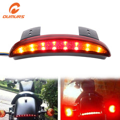 Tomato OUMURS Motorcycle LED Stop Brake Running Tail Light Turn Signal Lamp For Harley Sportster 1200 Roadster Iron 883 Softail Dyna 48