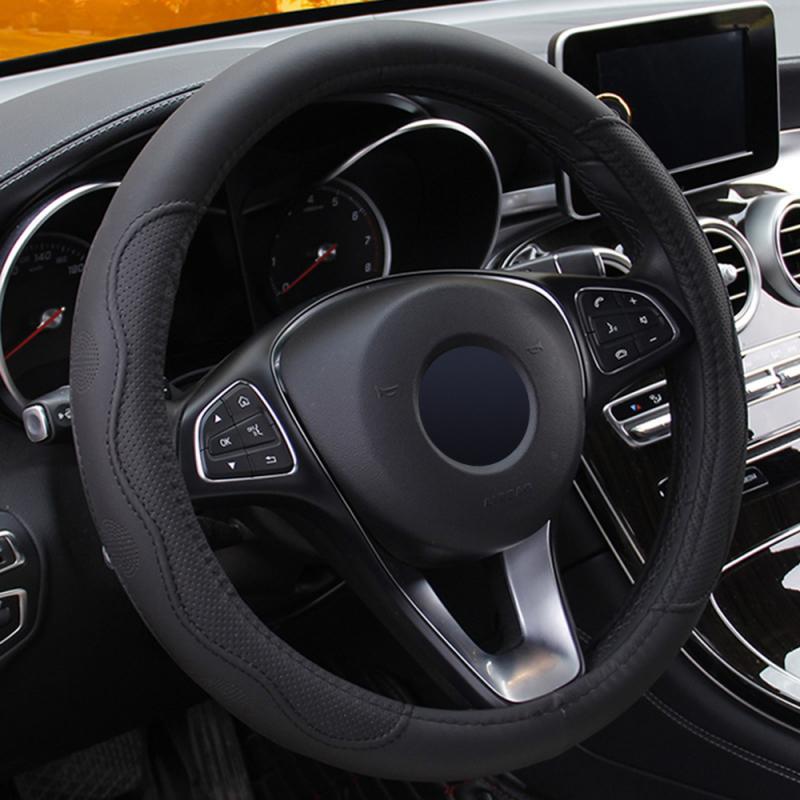 Universal Car Steering Wheel Cover Skidproof Auto Steering Anti-Slip Artificial Leather Breathable Fashion Covers Car Styling - Auto GoShop