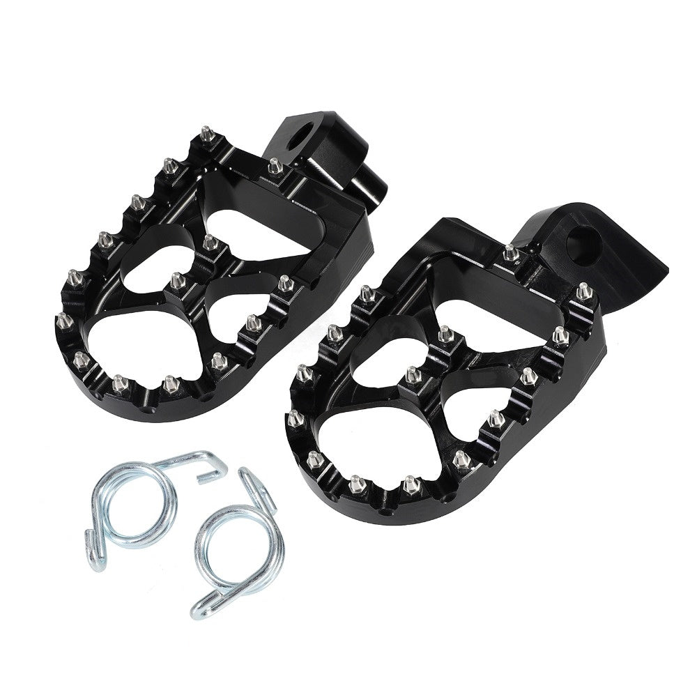 Black Motorcycle Footrests CNC Aluminum Rear Wide Foot Pegs Pedals Rests MX For KTM 250sx EXC 300 400 450 SX-F SMR 540 SX50 65 85 D49