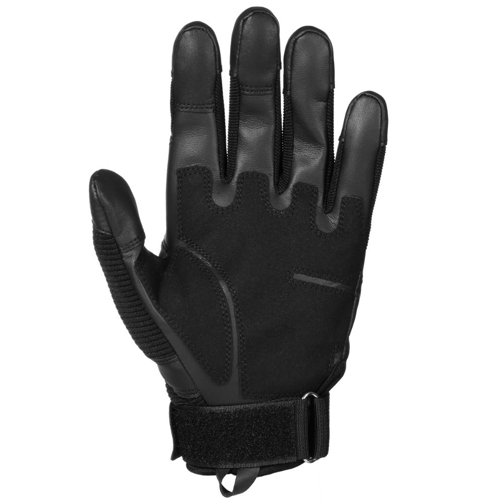 Black Touch Screen Leather Motorcycle Gloves Motocross Tactical Gear Moto Motorbike Biker Racing Hard Knuckle Full Finger Glove Mens