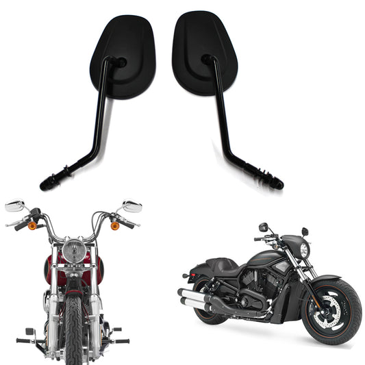 Motorcycle Rear View Side Mirrors For Harley Touring Road King Sportster 883 Dyna Fatboy Softail Bobber Chopper Street Glide (CB88) - Auto GoShop