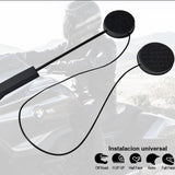 Light Gray 4.1+EDR Bluetooth Headphone Anti-interference For Motorcycle Helmet Riding Hands Free Headphone