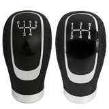 Black Universal 5 Speed Car Gear Shift Knob Manual Transmission Models Gear Stick Shifter Lever Knob Car Accessories (R on the right)