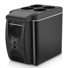 12V Refrigerator Freezer Heater 6L Mini Car Freezer Cooler & Warmer, Electric Fridge Portable Icebox Travel Refrigerator - Auto GoShop