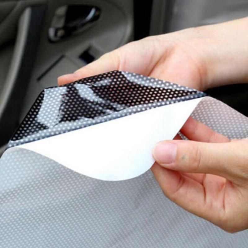 2Pcs Car Rear Window Side Sun Shade Cover Block Static Cling Visor Shield Screen Sticker Car Sun Shades Film Protection Window - Auto GoShop