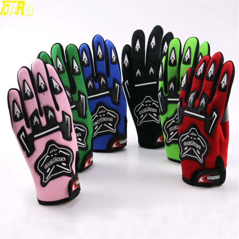 Midnight Blue TDPRO Guantes Motorcycle Racing Gloves For Child YOUTH/PEEWEE Kids Motocross Bicycle Dirt PitBike Pocket Bike Motorbike ATV/QUAD