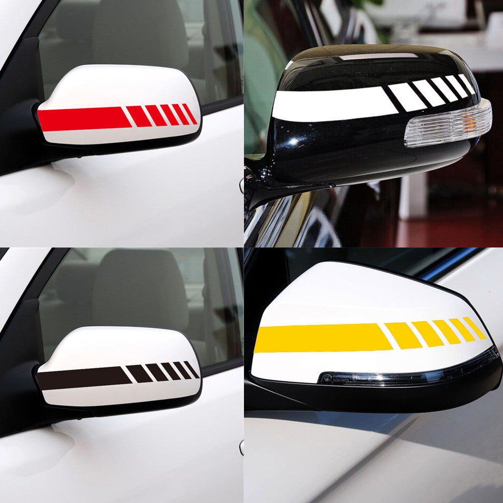 Gold Funny Sticker 2 pc Reflective Car Stickers and Decals Car Rearview Mirrors Decoration Exterior Multicolor Easy to install drop
