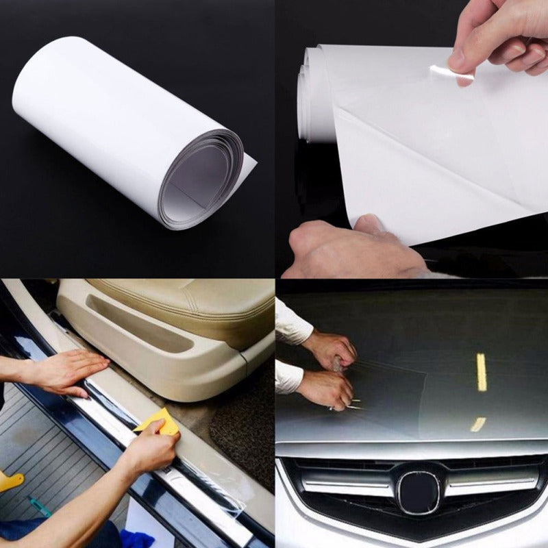 10 x 300CM Rhino Skin Protective Film For Cars Bumper Hood Paint Protection Car Stickers Anti Scratch Clear Transparency Film - Auto GoShop