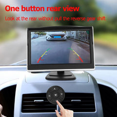 360 Degree 4 Vehicle Camera Car DVR Bird View System 5Inch Monitor Panoramic Recording Parking Front+Rear+Left+Right View Camera - Auto GoShop