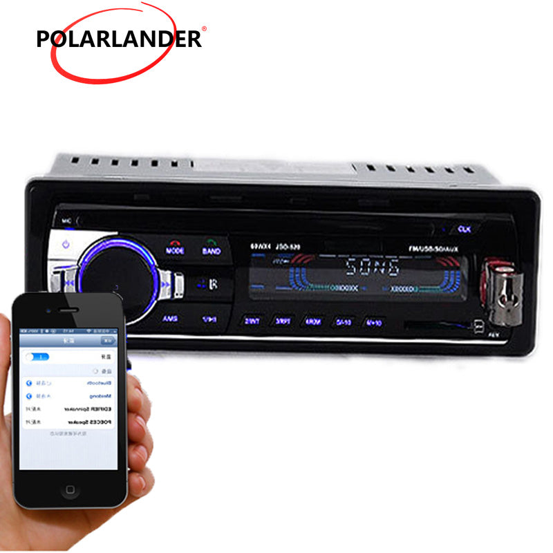 Black 2018 Newest U disk card machine radio MP3 player Remote Control Hand-free 1 DIN Car radio Bluetooth Audio Stereo USB FM