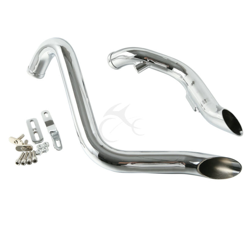 Slate Gray Motorcycle 1.75" Drag Pipes Exhaust For Harley Touring Road King Electra Gilde 1984-2016 Sportster 883 1200 XL 1986-2013 Softail