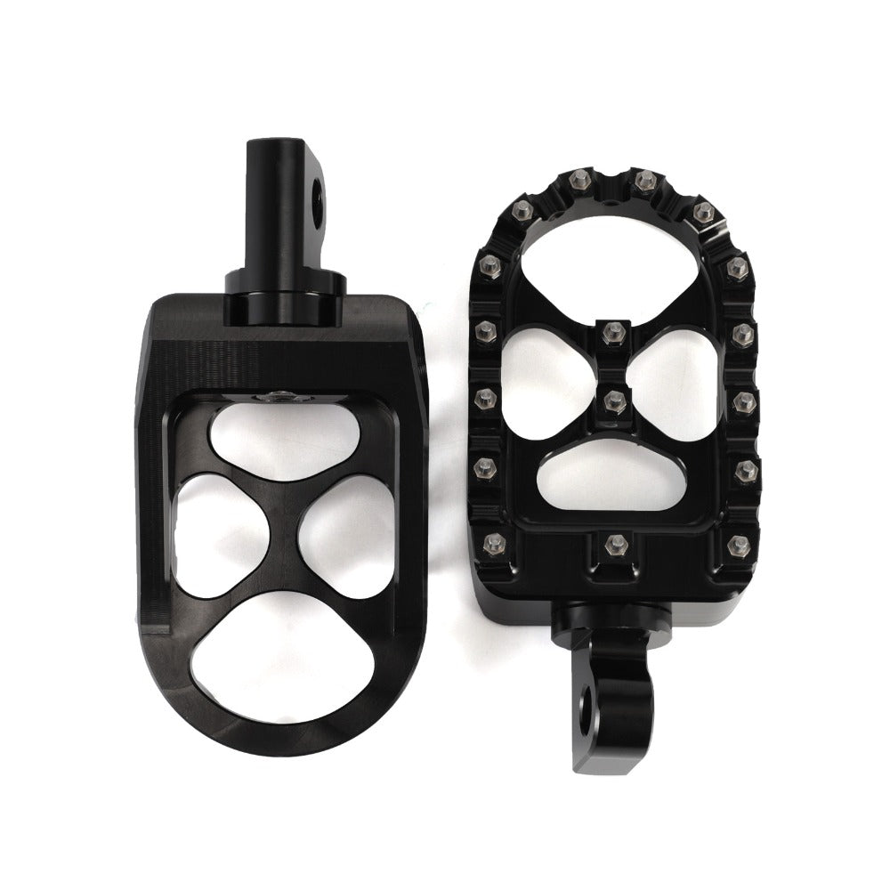 Black Universals Offroad Motorcycle Wide Footpegs Iron 883 Billet Pedal CNC Motorcycle Footrests For Harley Custom Foot Pegs Rest