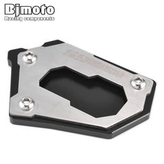 Gray BJMOTO Motorcycle R1200 GS Kickstand Side Stand Extension Plate For BMW R1200GS R1200 GS LC Adventure ADV R 1200 GS Pad Enlarge
