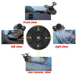 Dark Slate Gray Car Blind Zone Auxiliary 360 Degree Bird View System 4 Camera Panoramic Car DVR Recording Parking Front+Rear+Left+Right View Cam