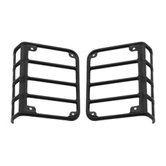 Black 1Pair Metal Rear Tail Light Guards Covers for 07-17 Jeep Wrangler JK JKU Back Lamps Guards Covers Car styling Black Rear New