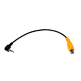 Orange RCA to 2.5mm AV IN Converter Cable for Car Rear View Reverse Parking Camera to Car DVR Camcoder GPS Tablet