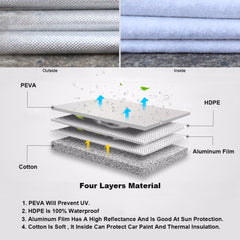 Lavender Kayme aluminium Waterproof car covers super sun protection dust Rain car cover full universal auto suv protective for Toyota