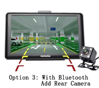 Dim Gray 7 Inch Capacitive Car GPS Truck Navigator 256M 8G Bluetooth AVIN FM HD 800*480 Free Updated  Newest Maps