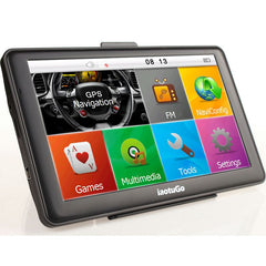 Sea Green 7 Inch Capacitive Car GPS Truck Navigator 256M 8G Bluetooth AVIN FM HD 800*480 Free Updated  Newest Maps