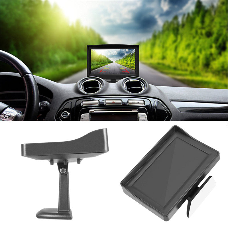 Olive Drab YuanTing Auto LED Backup Rear View Camera Night Vision Kit with 4.3" TFT LCD Car Monitor Screen Parking Assistance System DC 12V